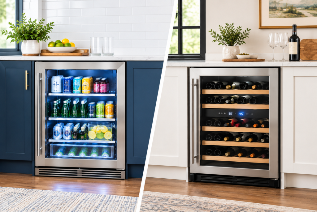 How to Decide Between a Beverage Center vs. Wine Fridge